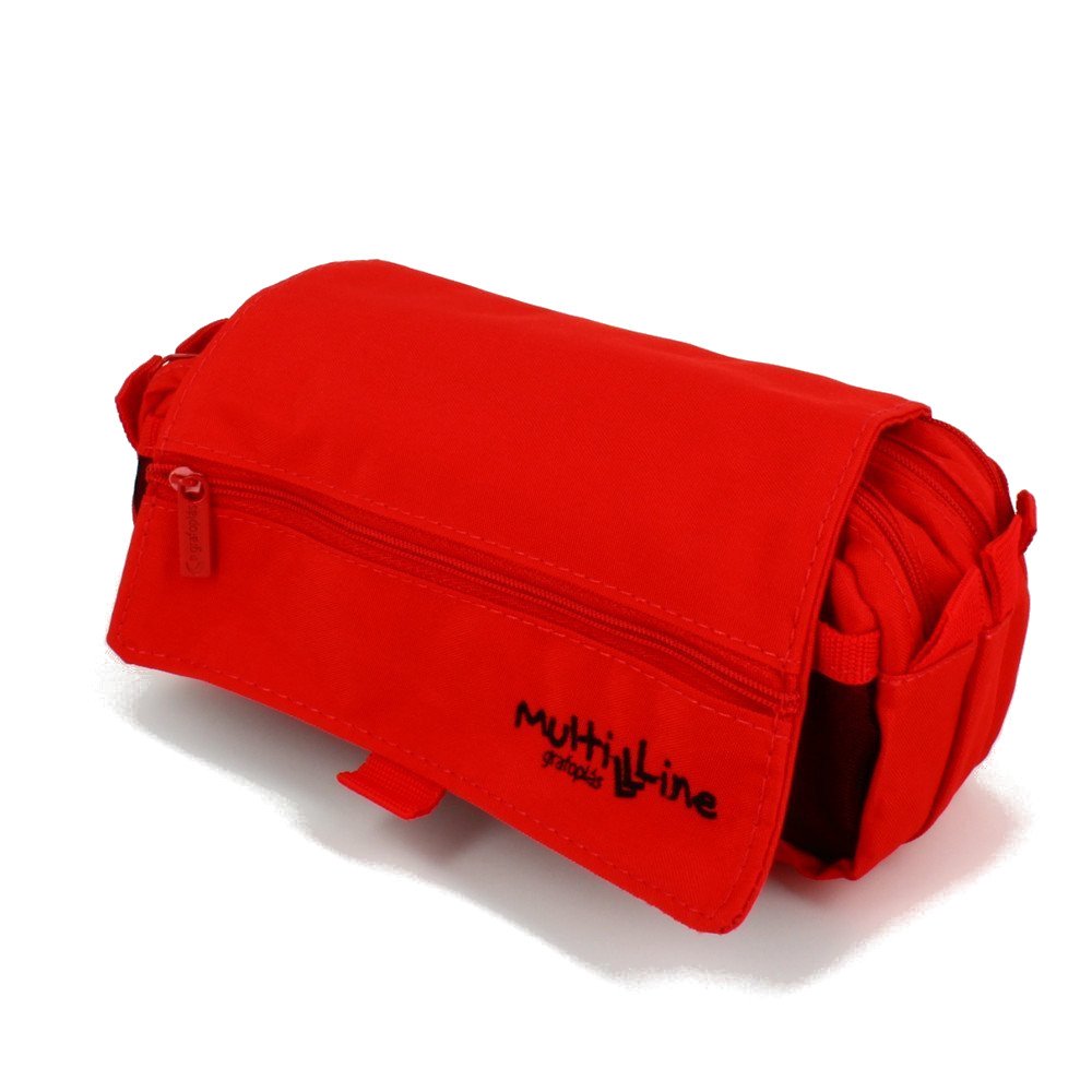 Grafoplás Multiline Pencil Cases, 44 cm, 1.98 liters, Red (Rojo)