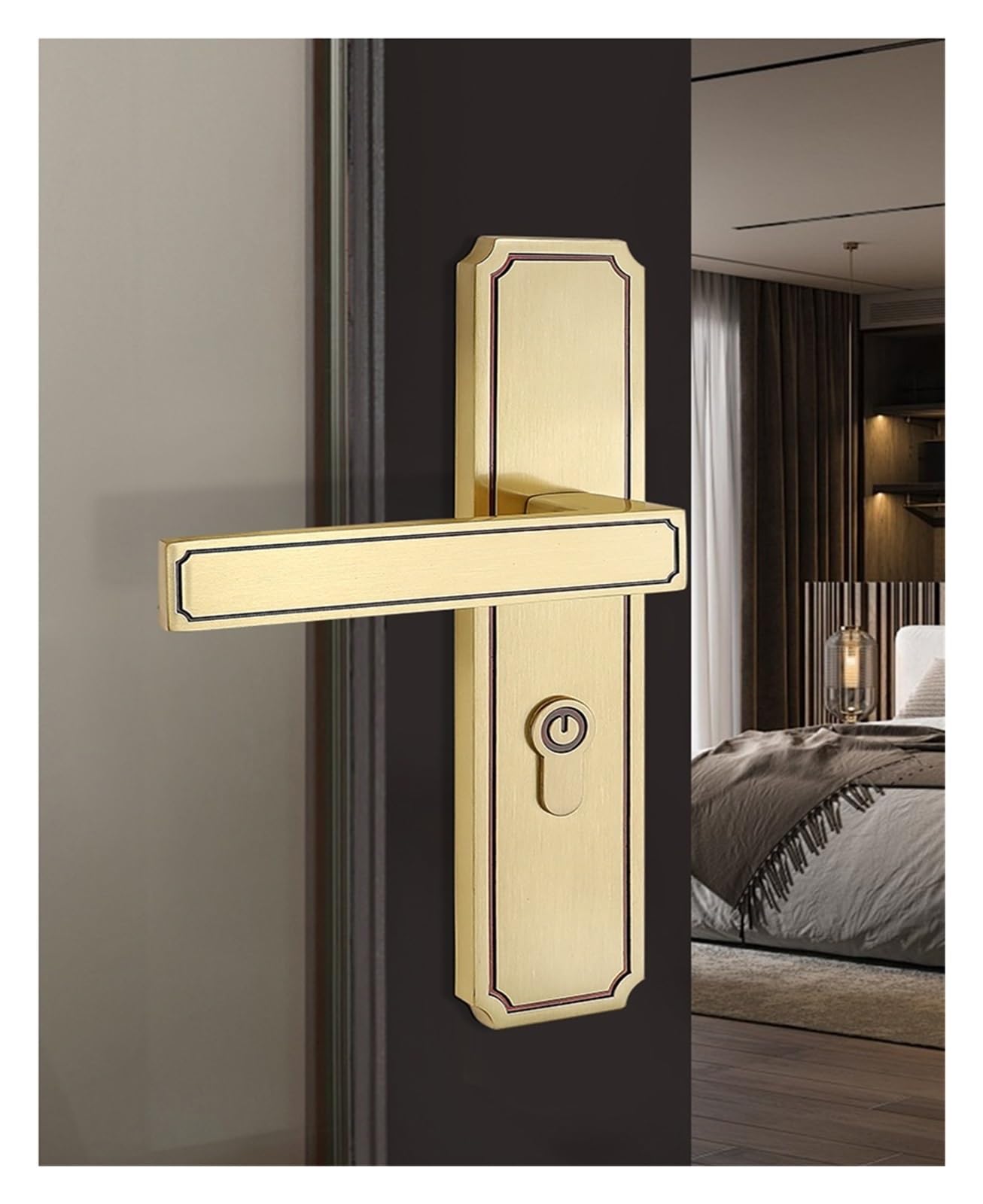 Serrure de porte intérieure en laiton pour suite parentale cosy