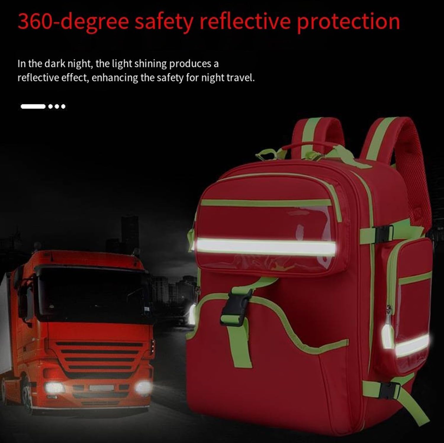 Mochila De Primeros Auxilios Vacía,Bolsa De Trauma Médico,Maletin De Enfermero,Botiquin Coche,Viaje,Casabolsa De Emergencia,Bolsa De Rescate Con Asa Para Táctico,Uidado(Solo Incluye La Bolsa)