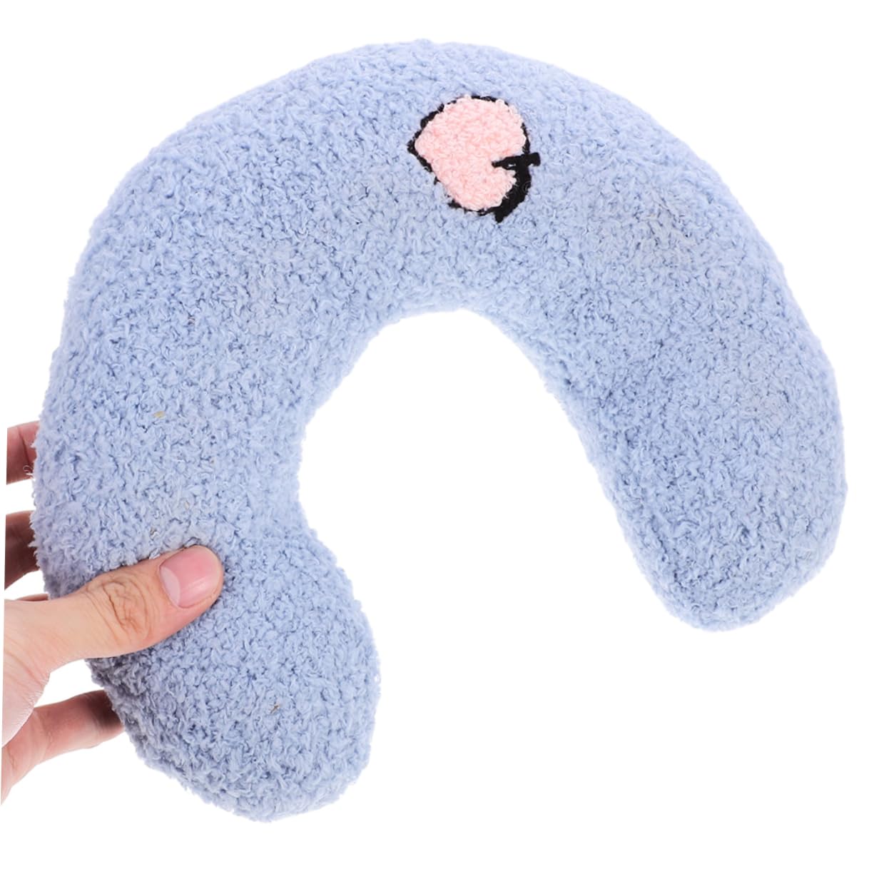 Kisangel Almohadas de Peluche para Gatos y Perros Pequeños 3 Almohadas en Forma de U para Dormir Cómodo, Fácil Limpieza y Uso en Interiores y Exteriores