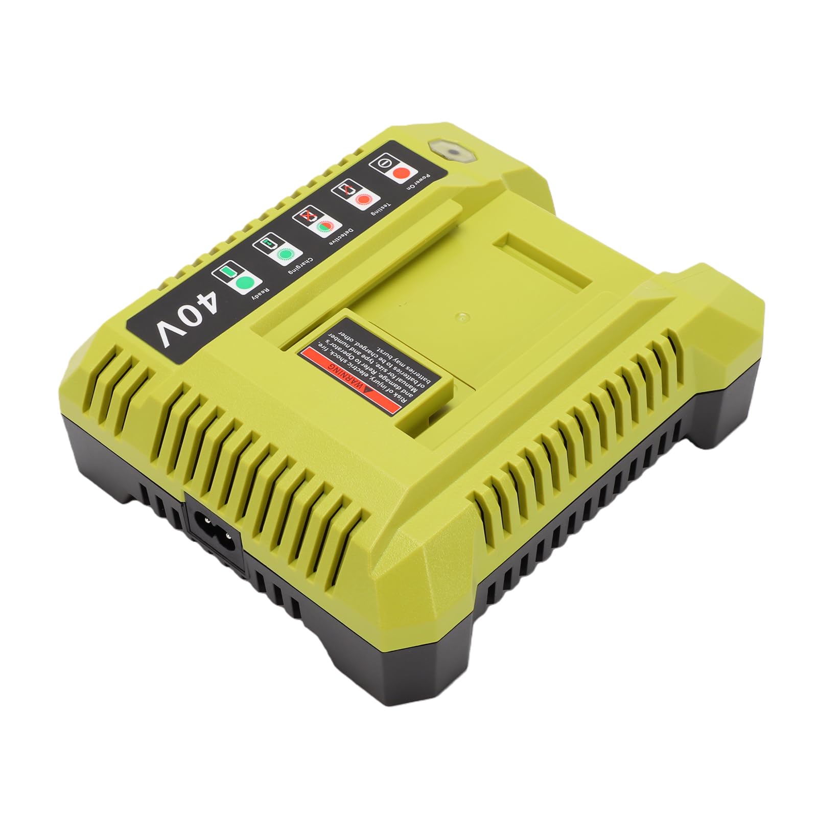 Karlak Caricabatteria Agli Ioni di Litio da 40 V Caricabatteria Rapido da 40 V Caricatore Rapido Indicatore LED Montabile a Parete Design Compatto (Spina UE 250)