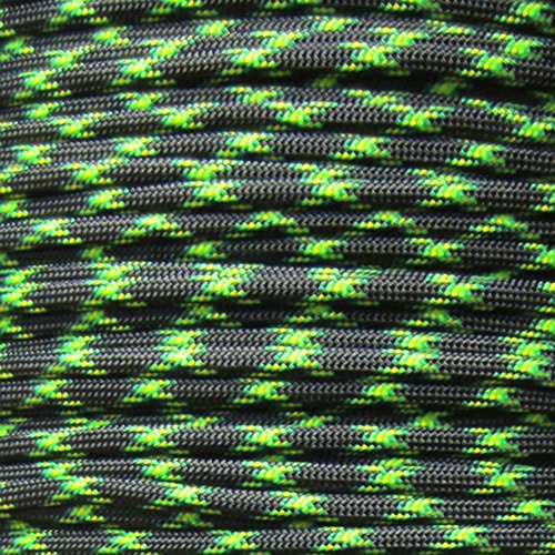 PARACORD PLANET 10 20 25 50 100 Foot Hanks and 250 1000 Foot Spools of Parachute 550 Cord Type III 7 Strand Paracord (Decay 100 Feet) -  100 X PAR-DECAY-_RYRYFIX