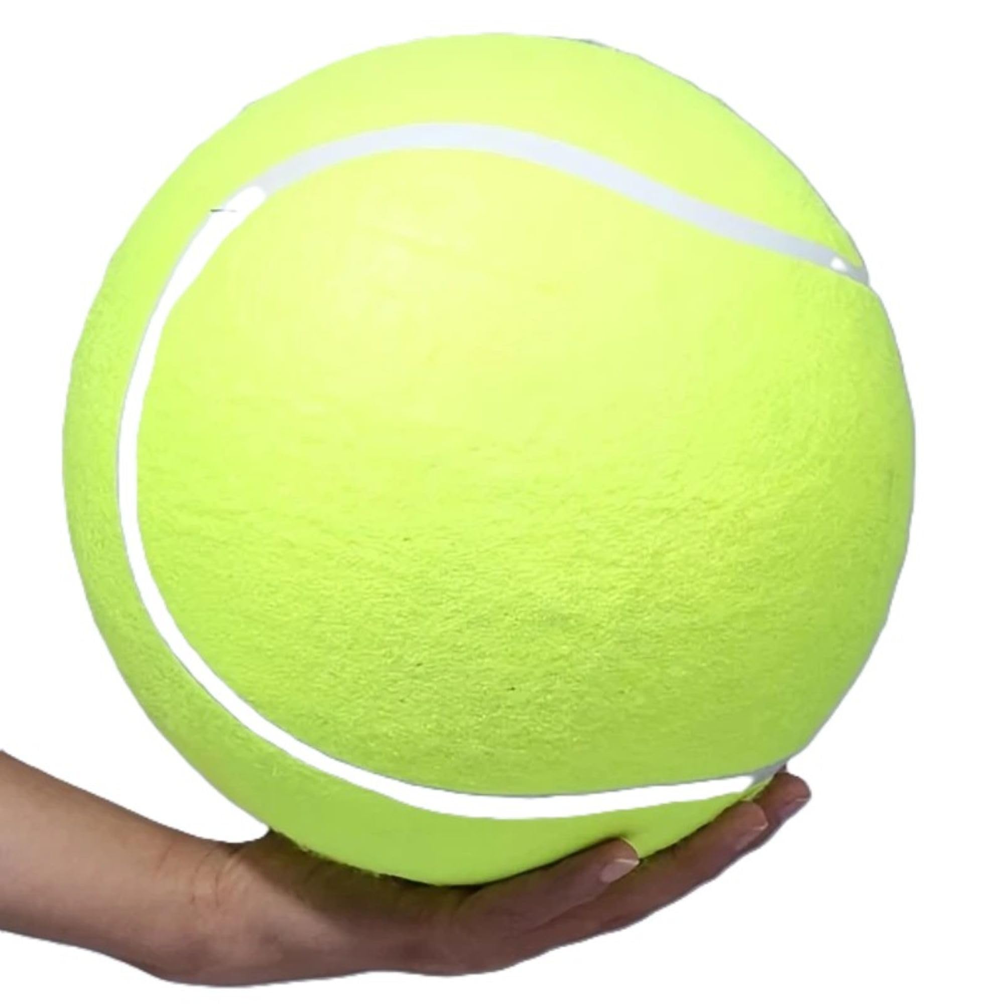 JOKOLO Giant Tennis Ball 24cm Big Outdoor Beach Sports Fun Inflatable Play Jumbo Toy for Children Adult Dog Pet (Green)