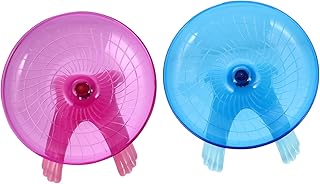 FRCOLOR 4 Peças Roda De Corrida De Hamster Roda De Hamster Brinquedo De Escalada Hamster Brinquedo De Corrida Para Animais De Estimação Brinquedo De Exercício Disco Voador Exercício Roda