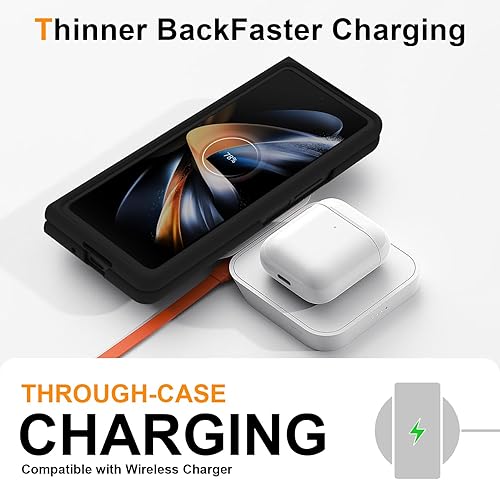 Miniatura 6 de Funda para Galaxy Z Fold 3 5G, ligera, delgada, protección contra caídas, resistente, a prueba de golpes, para Samsung Galaxy Z Fold 3 5G, delgada y