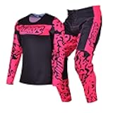 Women's Jersey Pant Combo Motocross MX Riding Gear Set Dirt Bike Offroad BMX ATV Cycling Riding Suit Adult