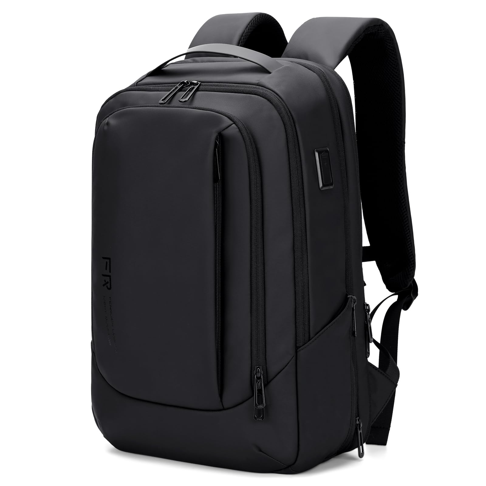 FENRUIEN Erweiterbarer Laptop Rucksack YKK-Reißverschlüssen 26L-38L Rucksack Business Rucksack Herren Laptop Tasche 15.6 Zoll für Herren und Damen Mädchen Teenager mit Laptopfach USB-Ladeanschluss