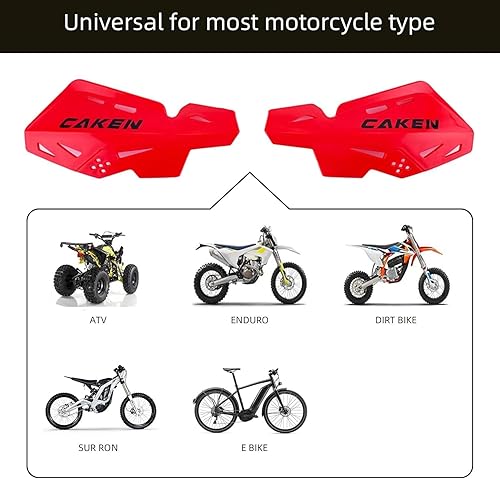 Vista 25 de PRO CAKEN Barra de mango universal de 1 1/8 pulgadas, 1.102 in con protectores de mano, kit de soporte CNC para motocross ATV Scooter para CRF KLX