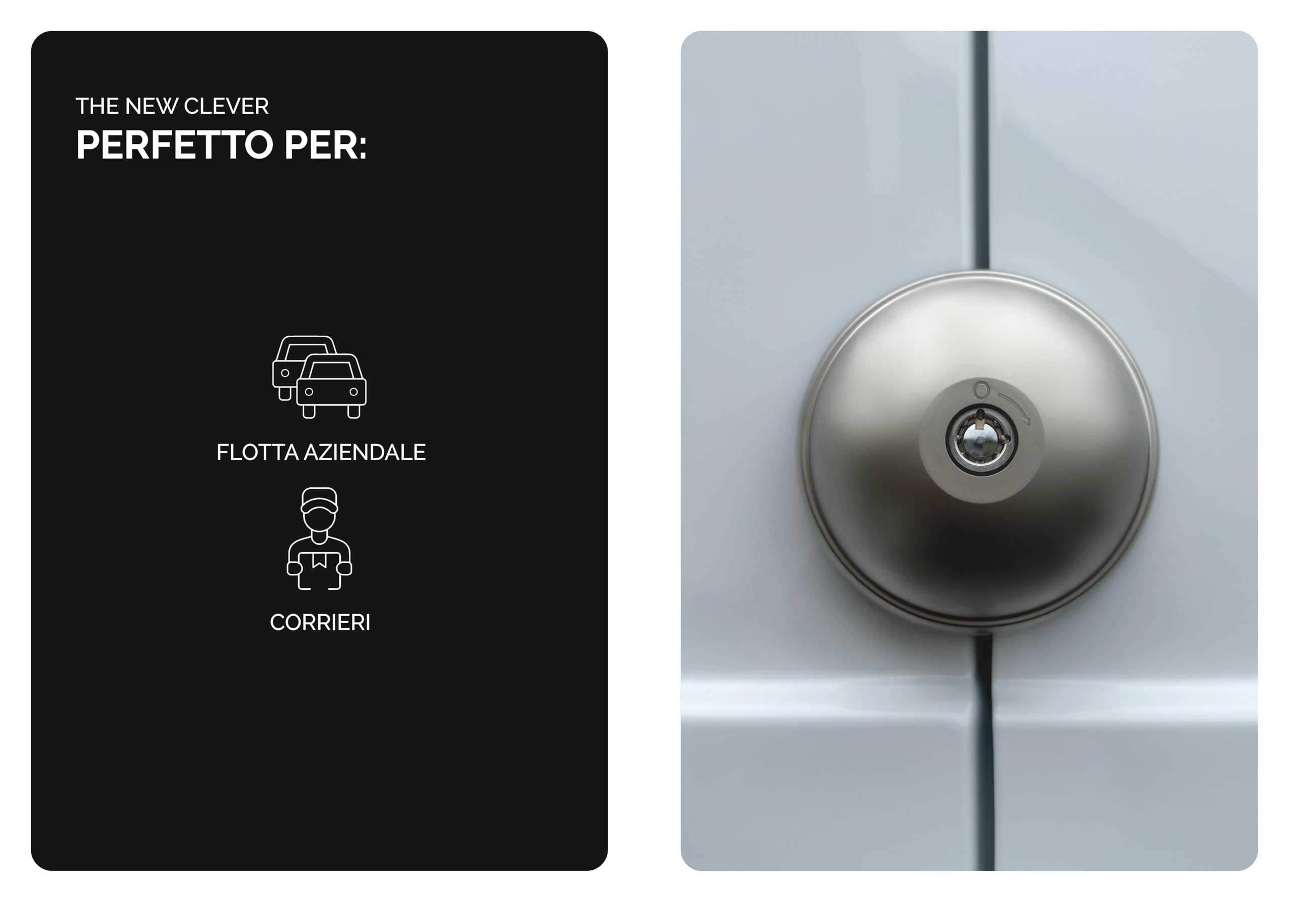 UFO MERONI SERRATURE Ufo - 3 Neo Smart Duo Serratura Antiscasso ad Alta Sicurezza per Furgoni e Veicoli Commerciali Leggeri, Doppia Chiusura Furgone Manuale Automatica, Lucchetto Furgone