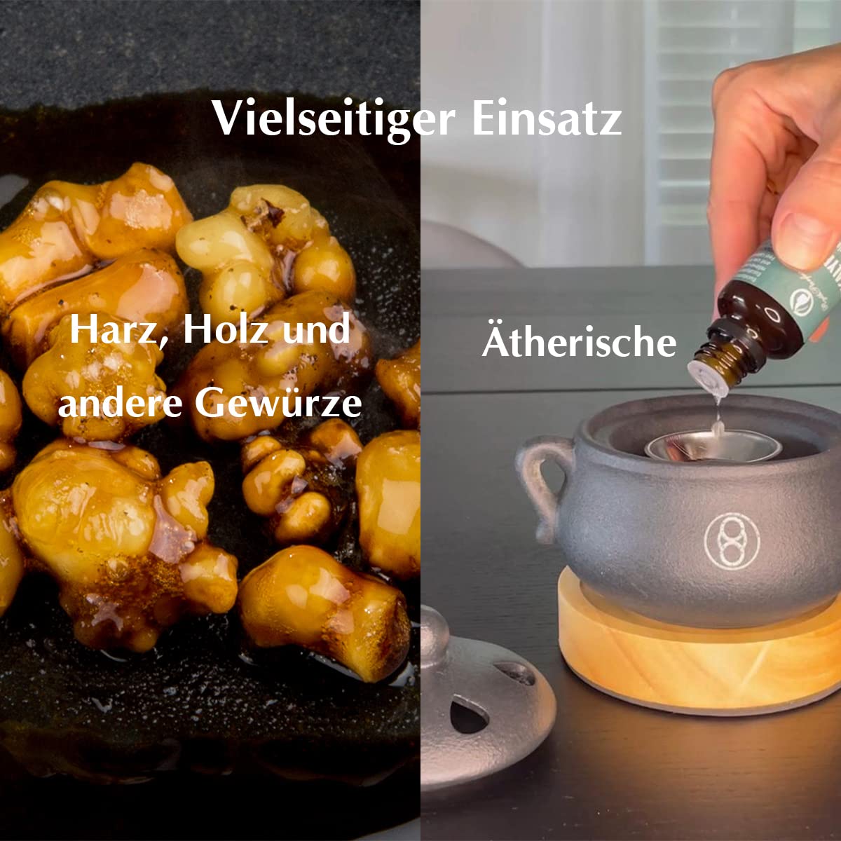 weihrauchbrenner elektrisch, schnell brennendes Harzen oder Weihrauch, Ersatz-Teelichtheizung, Ätherische Öle können erhitzt Werden. Keine offene Flamme, sicherer.