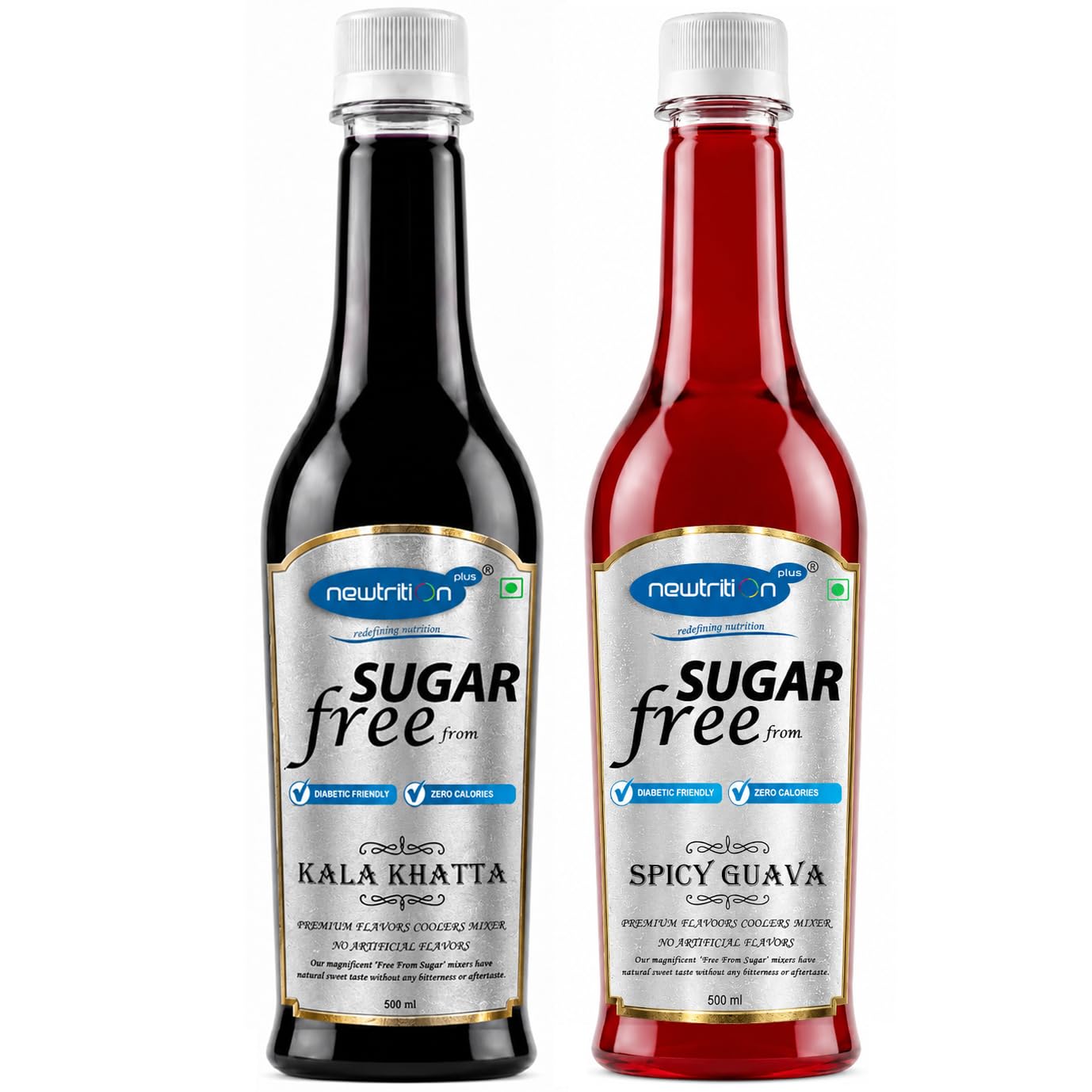 newtrition plus redefining nutrition - Sugar Free Mixers / SYRUPS Combo Pack of 2 (Spicy Guava, Kalakhatta)-picture-21