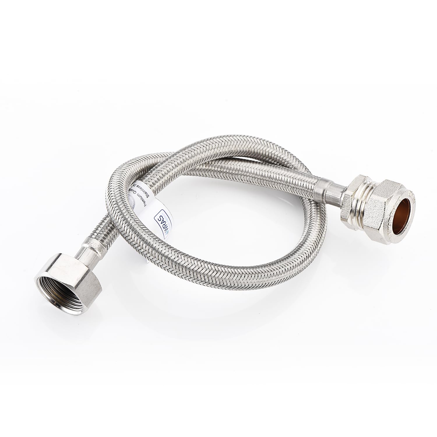 Westco WRAS 22mm x 3/4"" x 50cm Flexible Tap Connector Stainless Steel Braided UK