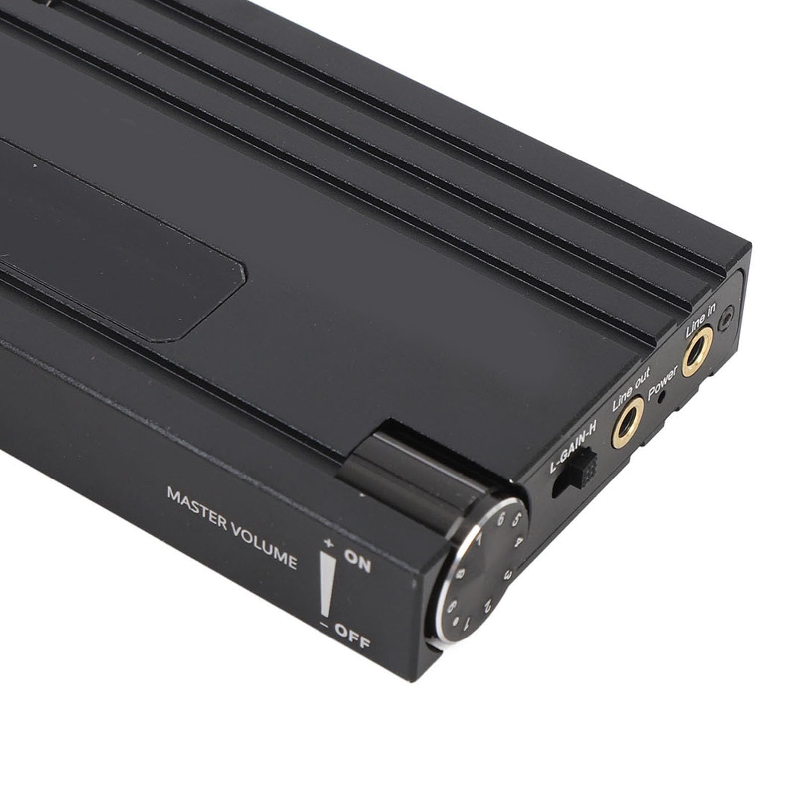 Amplificatore per cuffie HIFI, amplificatore per cuffie portatile wireless con supporto per impedenza da 16 a 600 Ω, jack da 3,5 mm, corpo in lega di alluminio, regolazione dei bas