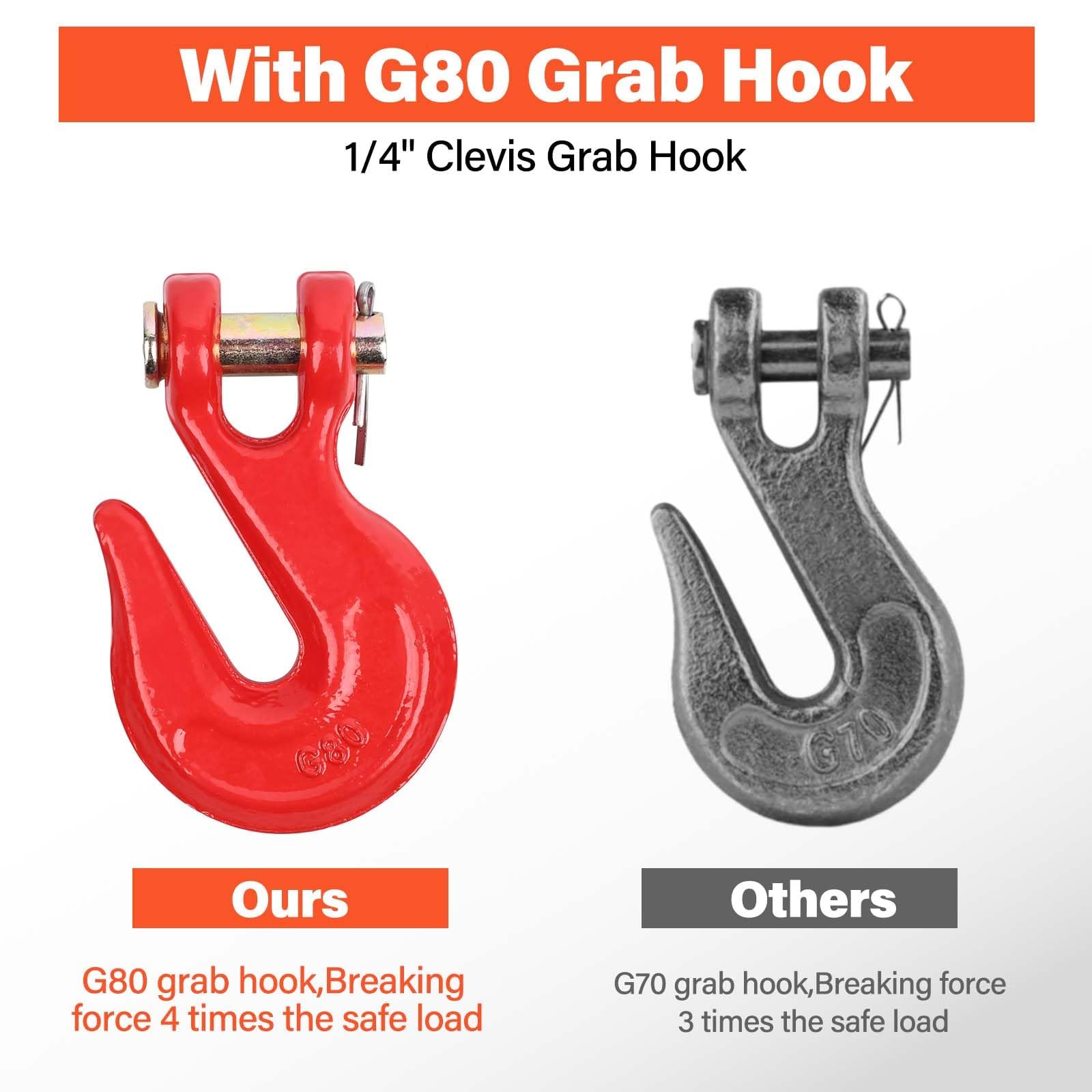 G80 Load Binders - Heavy Duty Trailer Chains -7