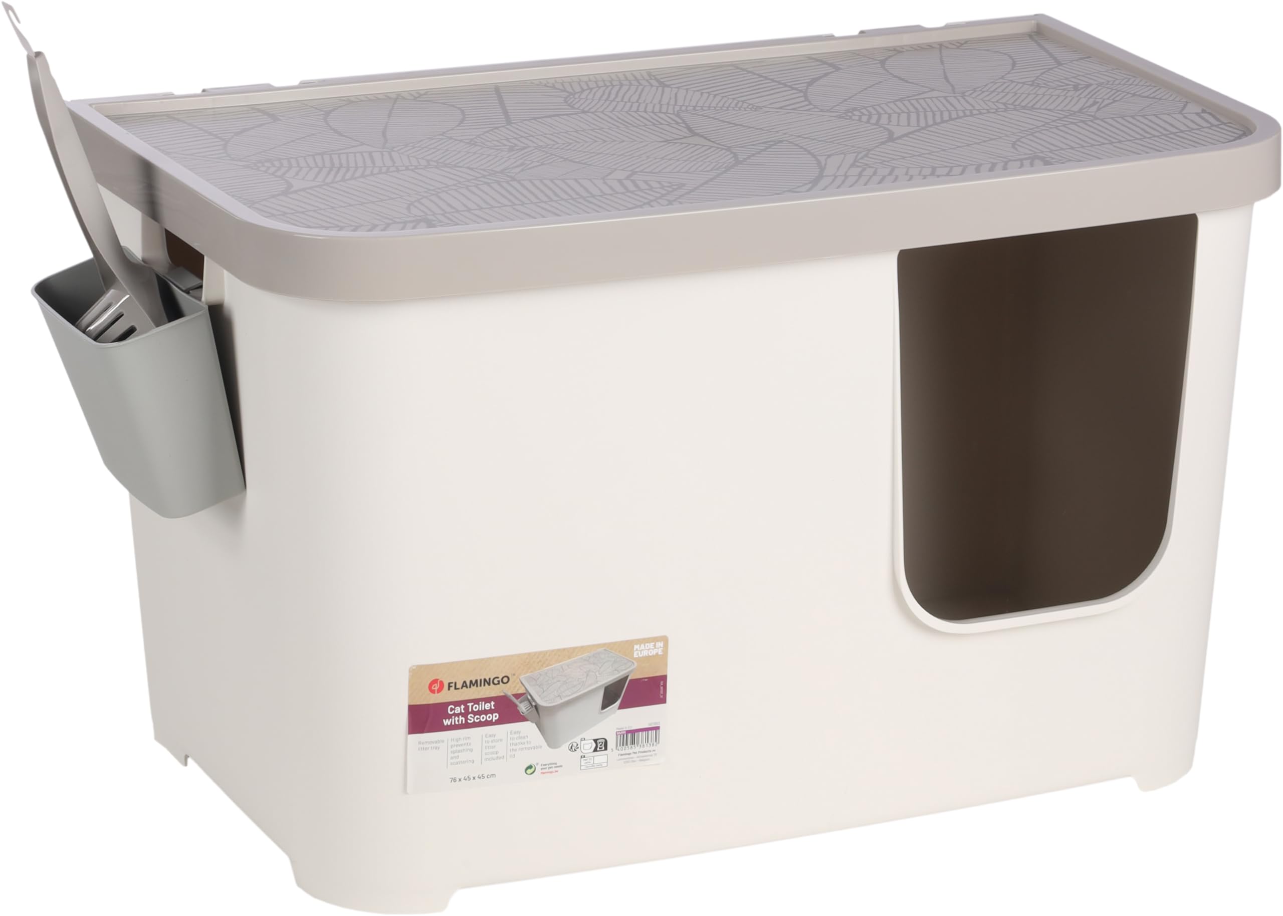 CAT TOILET BARIK WHITE 76x45x45CM