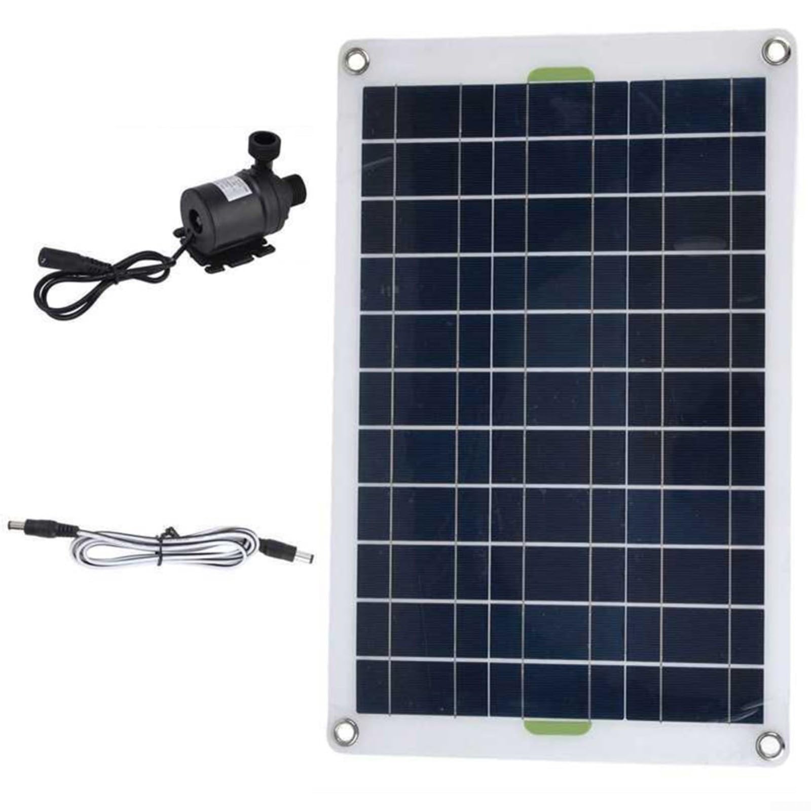 Set pompa ad acqua solare da 12 V, silenziosa, per giardino | silicone e plastica, alta efficienza, per abbeveratoio per uccelli, acquari, piccoli laghetti, durevole
