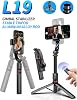 Coverzone Gimbal Stabilizer Selfie Stick Tripod – 2’si 1 in 1 Wireless Bluetooth Remote Control, 700mm Adjustable Height, iOS & Android Compatible, Anti-Vibration Phone Tripod | L19