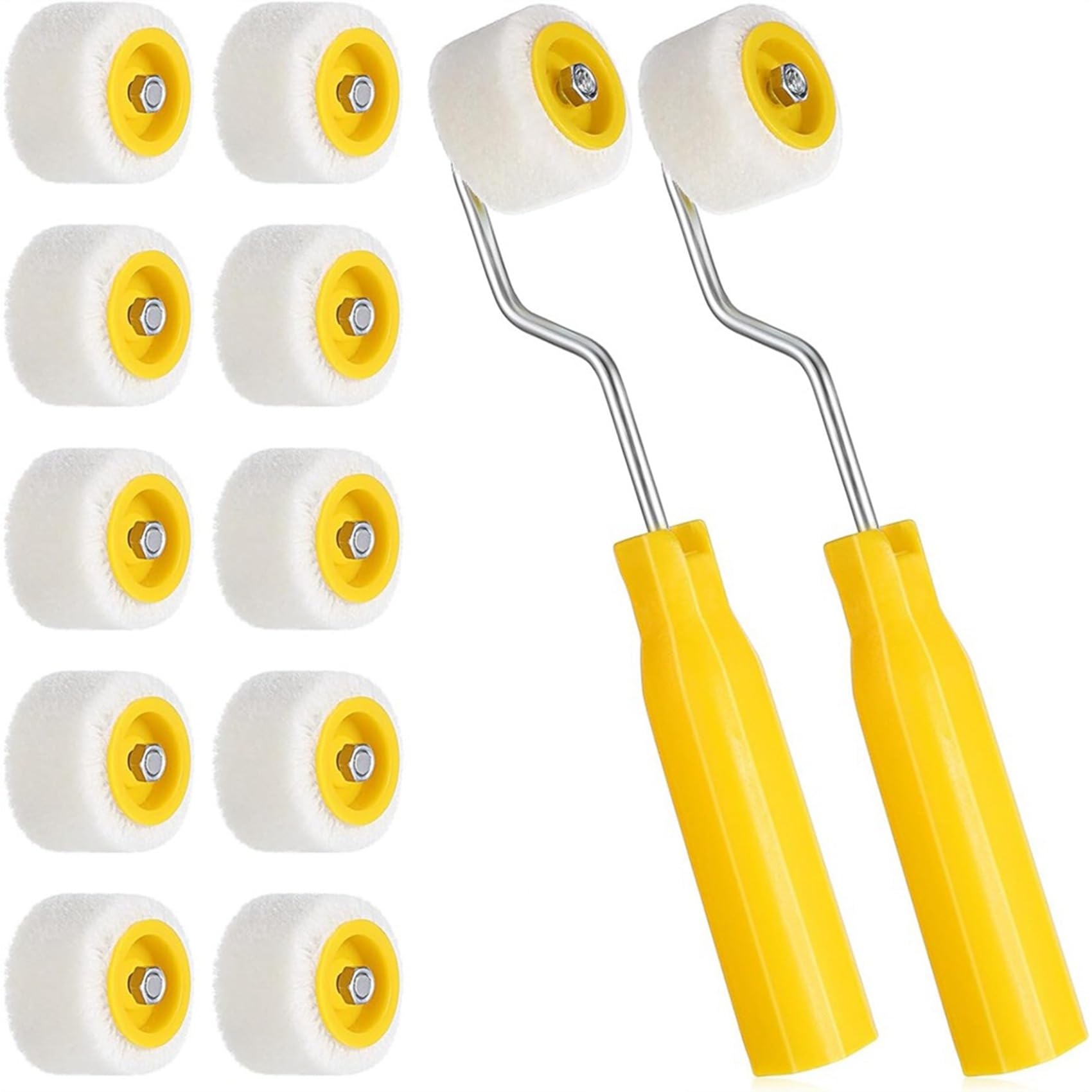Mini rodillo de pintura de 4/5 pulgadas para retoques, herramienta pequeña ideal para Eds y esquinas, para proyectos de manualidades y mejoras del hogar