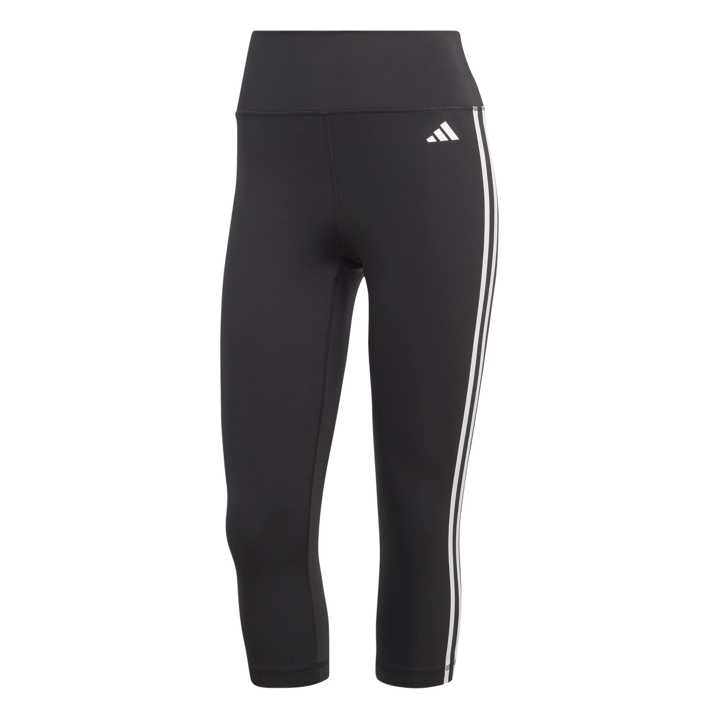 Adidas - Train Essentials 3-Stripes High-Waisted 3/4 Leggings, Leggings Donna