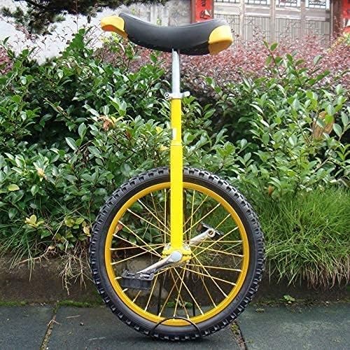 Monociclo amarillo para adultos y niños, 16 pulgadas miniatura 7