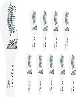 minkissy 10 Pçs Régua De Medição De Cílios Ferramentas Para Cílios Suprimentos Para Cílios Ferramenta Para Cílios Régua De Medição Grau Curling Régua Cartão De Régua Para Cílios