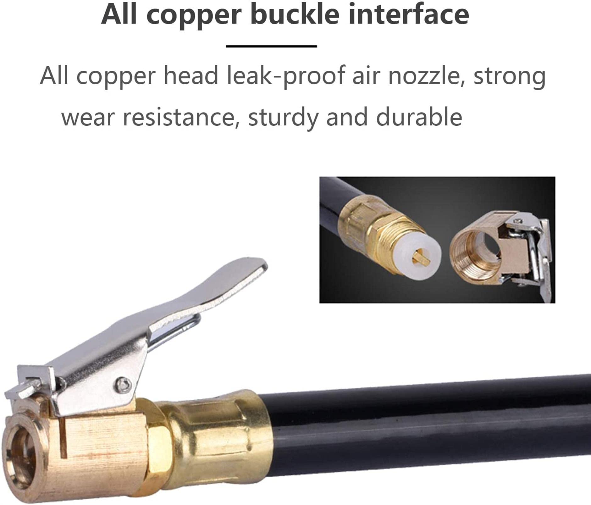 HMTE Gonfiatore per Pneumatici per Camion per Auto con manometro Digitale 200 PSI Mandrino per Aria e Tubo a Pistola Manometro per Automobile