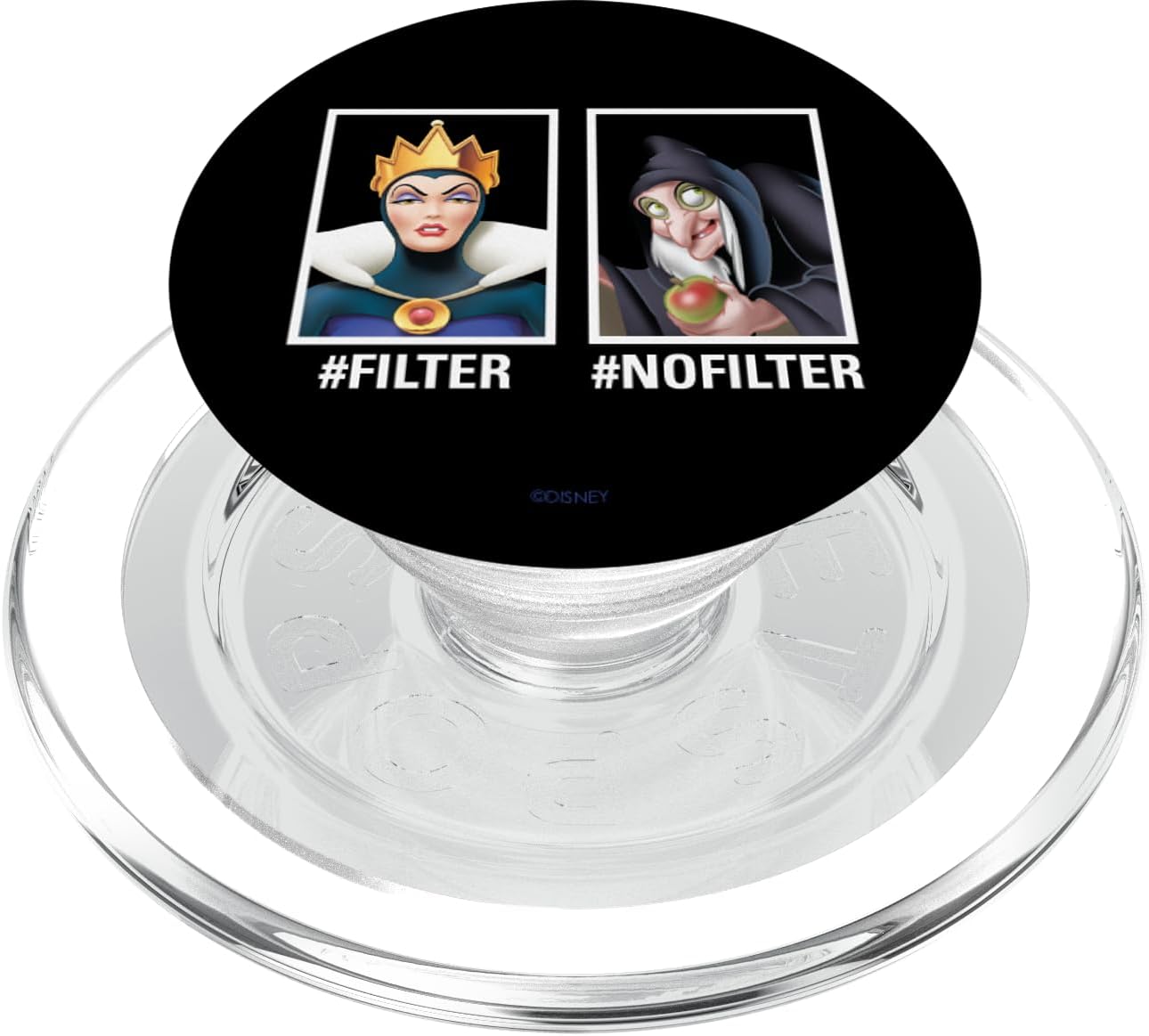 Disney Villains Evil Queen #Filter #NoFilter Funny Meme PopSockets MagSafe PopGrip for iPhone