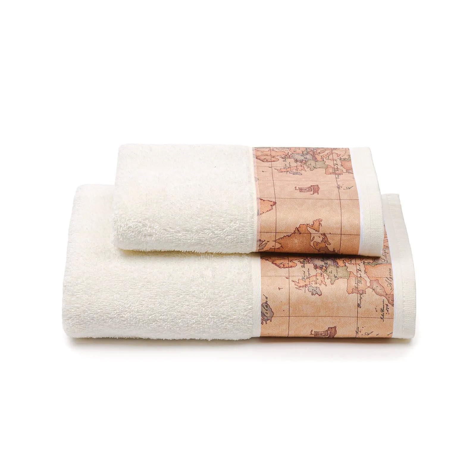 Telo Bagno Spugna ! Classe Geo Classic 100x150cm (Avorio)