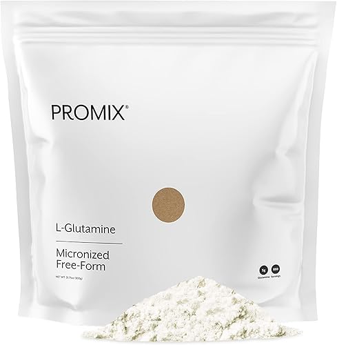 ProMix Nutrition L-Glutamina - Forma libre micronizada pura - Sin sabor, 180 porciones