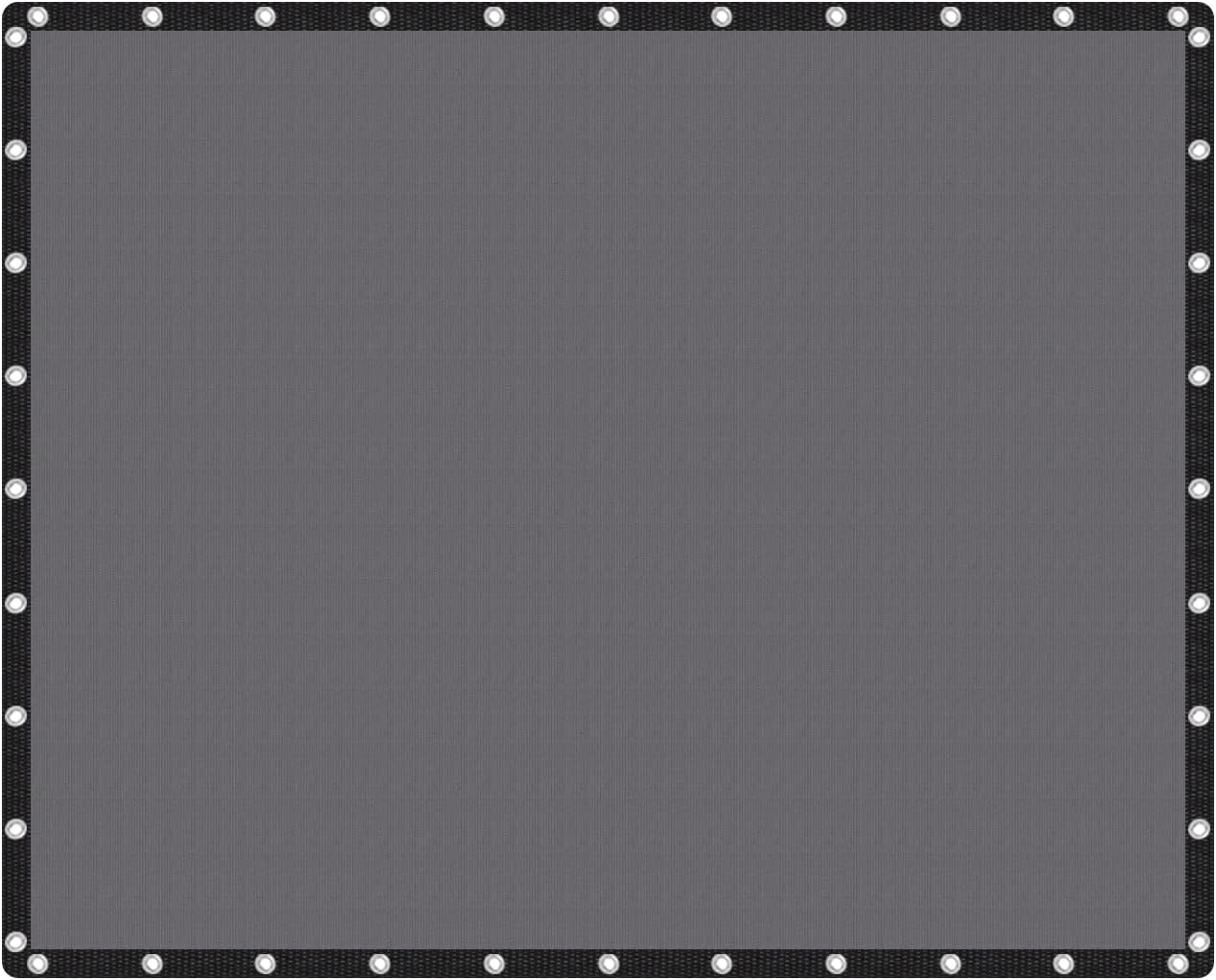 VICLLAX 90% Shade Fabric Sun Shade Cloth with Reinforced Grommets, Outdoor Sun Screen Fabric for Outdoor Patio Garden Pergola Cover Canopy 16x20 FT, Dark Grey