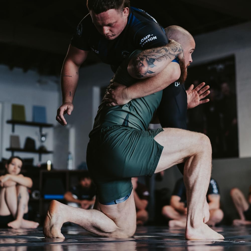 Progress Jiu Jitsu Academy - Camiseta de protección de manga corta, cómoda y duradera BJJ, flexible para agarre