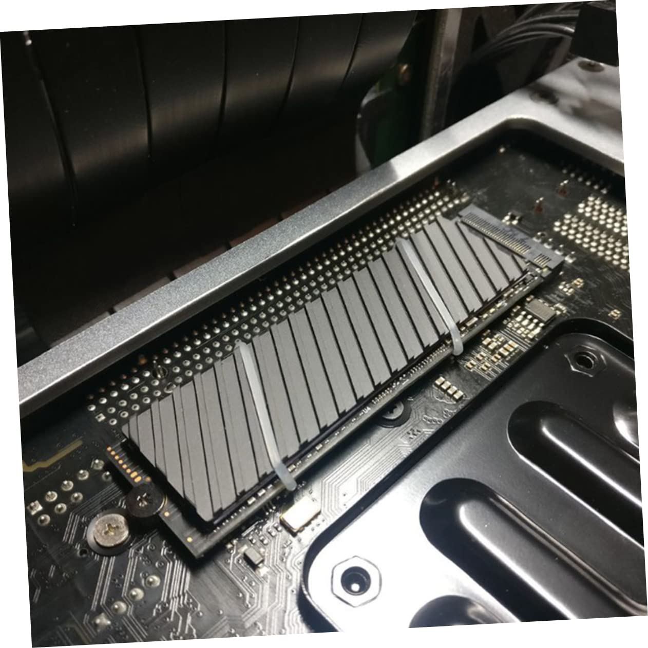 Gatuida 3pezzi Dissipatore Calore Ssd Rame Con Rivestimento Grafene Accessorio Computer Con Design Professionale e Cuscinetto Per Raffreddamento