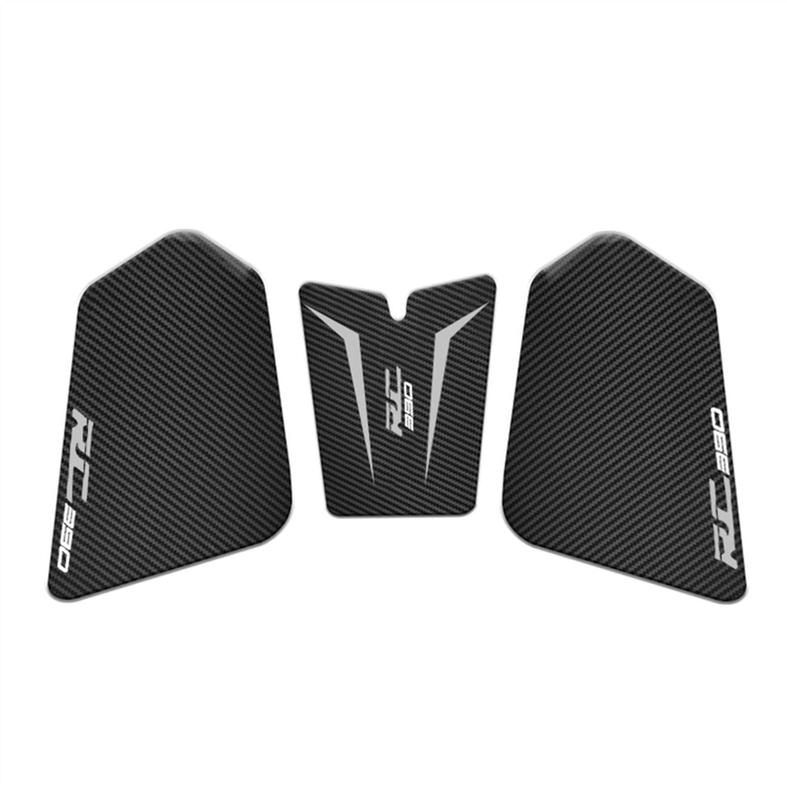 Motorcycle Decal Sticker For RC390 RC 390 2022 Motorcycle Anti Slip Fuel Oil Tank Pad Fish Bone Anti Scratch Protector Sticker Pads(White)