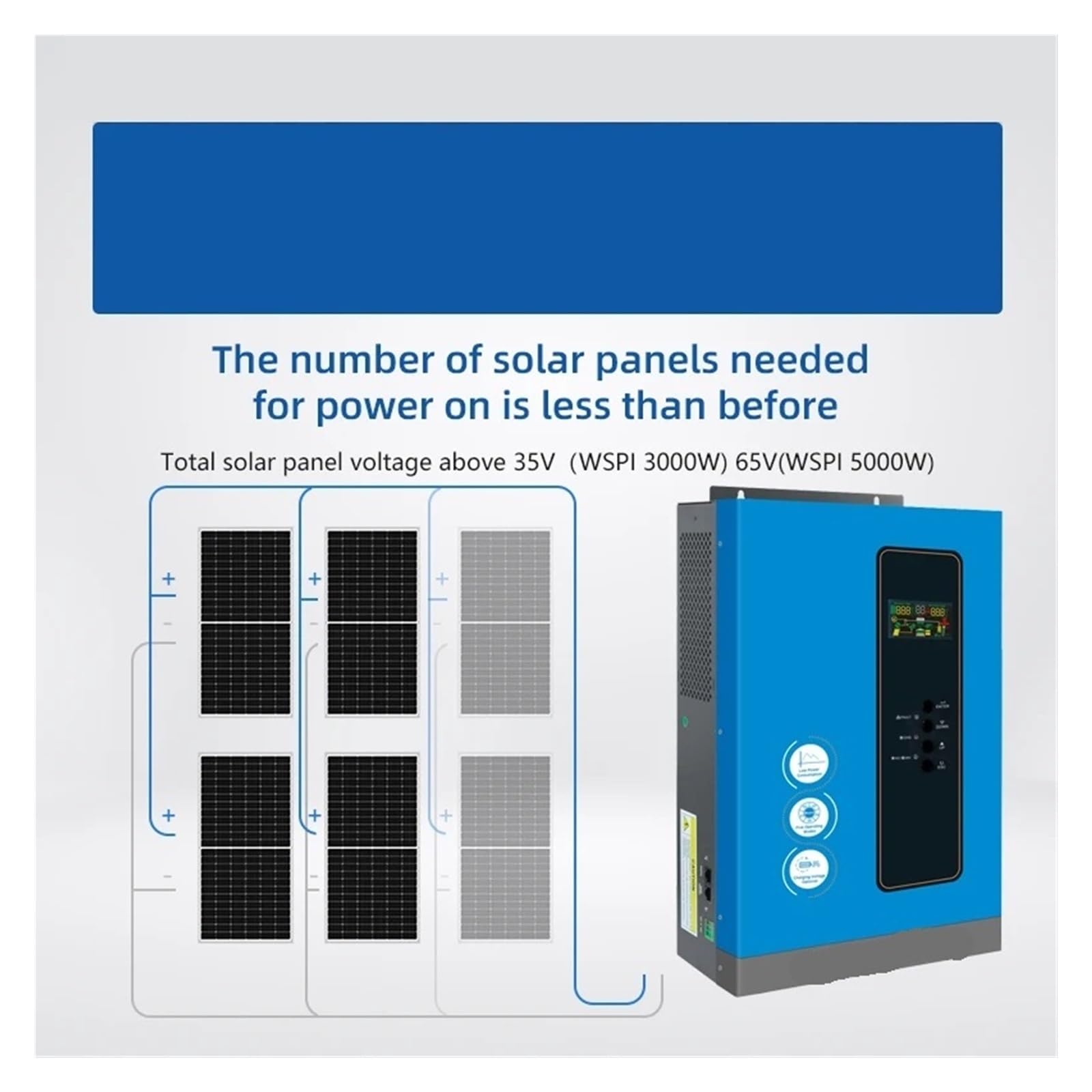 Inverter Inverter solare a bassa frequenza 24V 3KW ibrido MPPT 3000W 60A Inverter fuori rete Energia solare