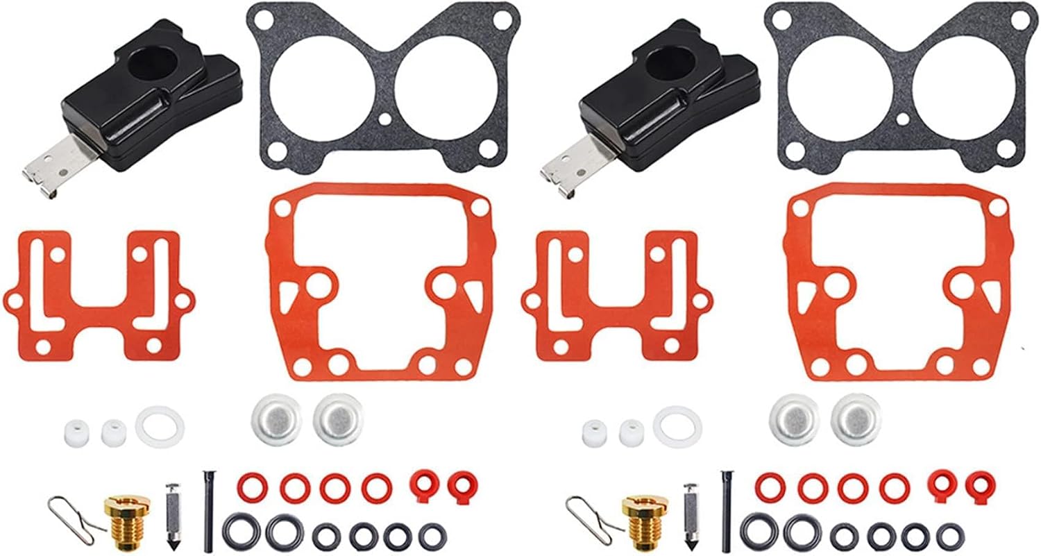 marddpair 2 Pack Carburetor Repair Kit Replacement for Johnson Evinrude V4 85 90 100 115 125 140hp