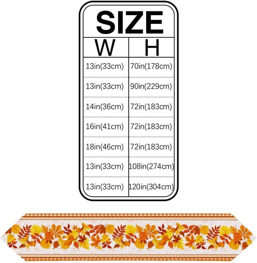 Autumn Maple Leaf Lattice Table Runners Home Dining Coffee Table Decor Table Cloth Wedding Decoration Table Cover(36x183cm)