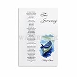 Generic The Journey Poem By Mary Oliver Poster Inspirational Quotes Poster (2) Canvas Painting Wall Art Poster for Bedroom Living Room Decor 08x12inch(20x30cm) Unframe-style