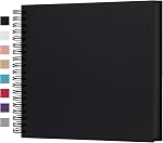 potricher 8 x 8 Inch DIY Scrapbook Album 40 Pages Hardcover Kraft Paper Scrap Book Photo Albums Memory Book for Wedding and Anniversary Family (White, 8 Inch)