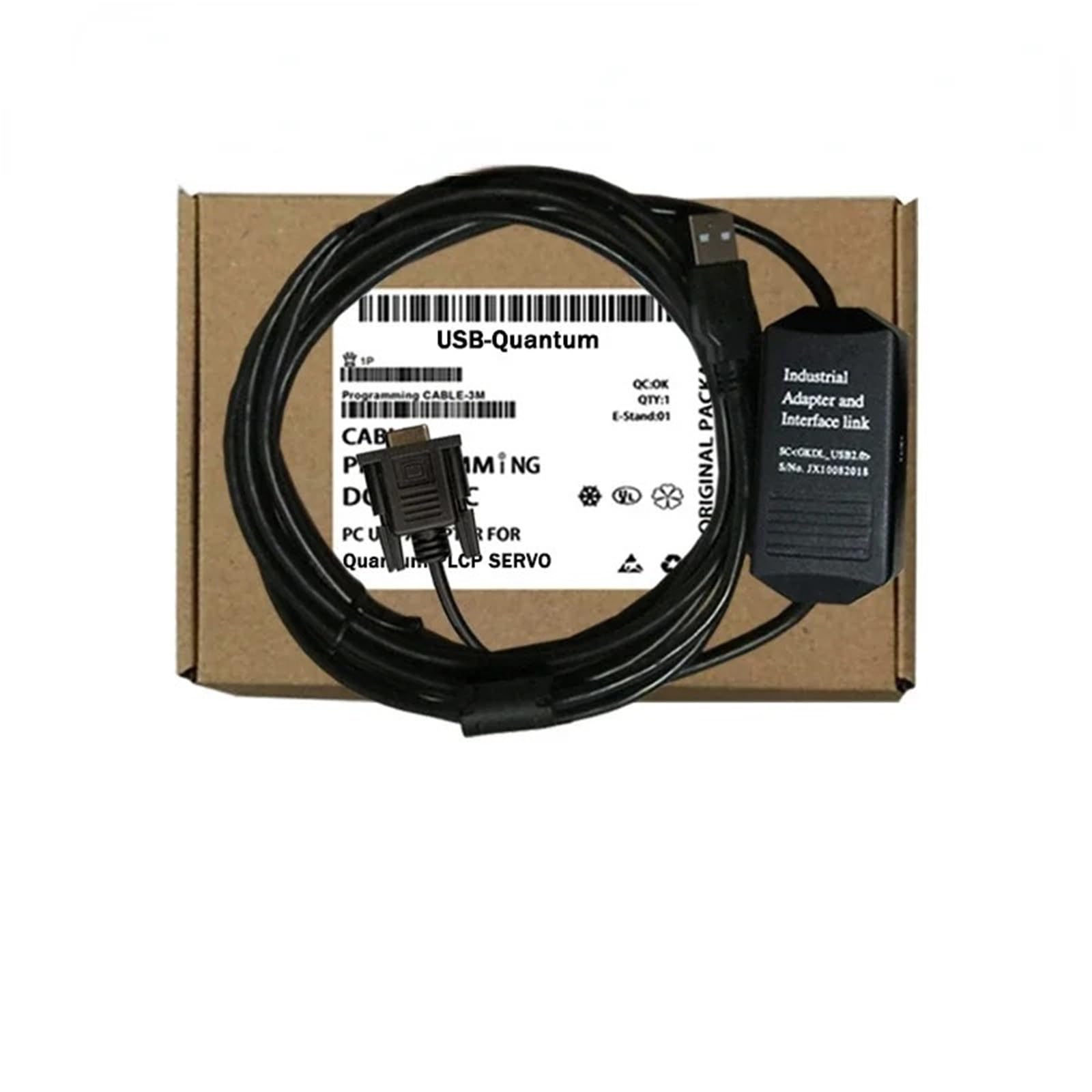 1 cable de datos USB Quantum para programación de la serie Quantum, 140 CPU6, 1 puerto Modbus 0