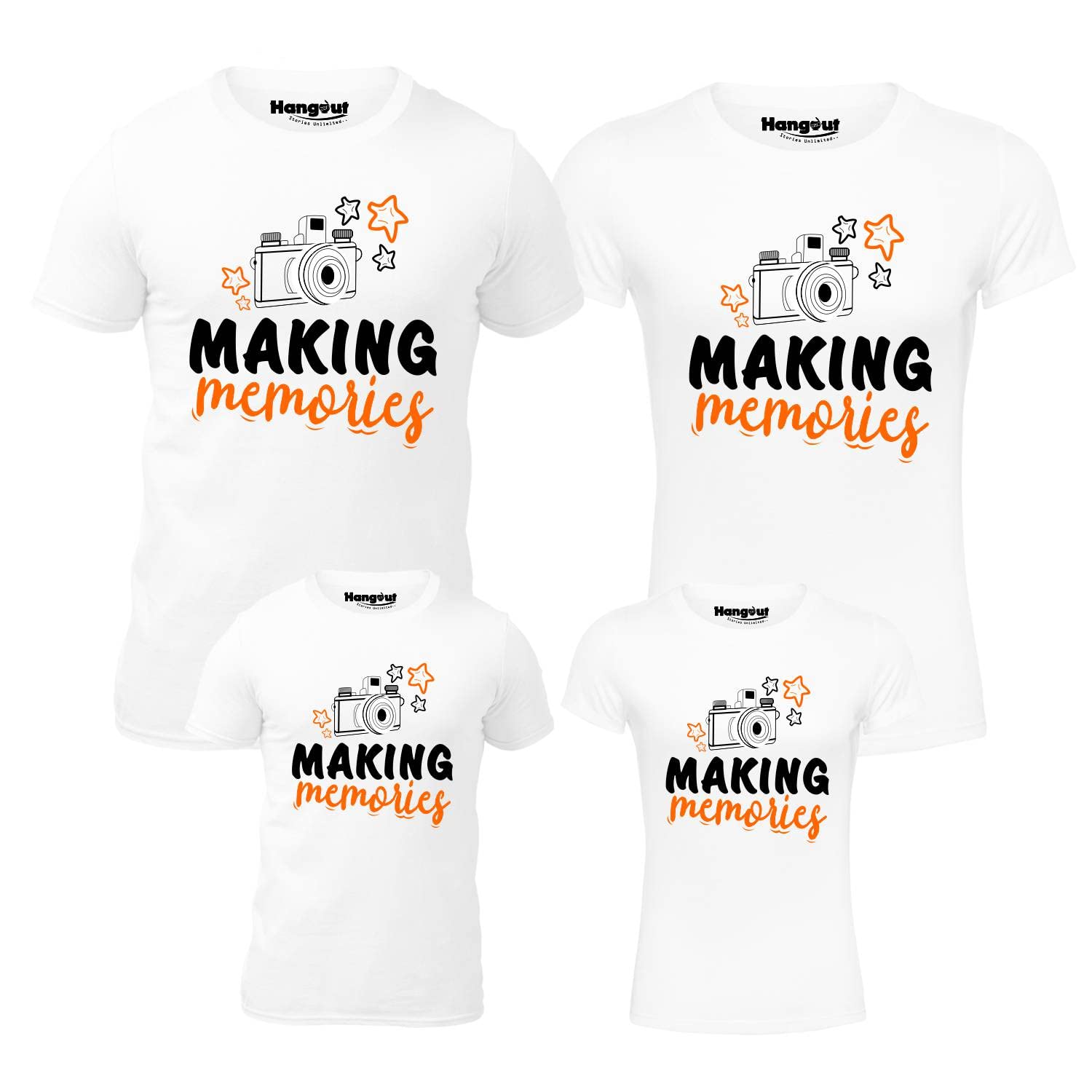 Hangout HubMen's Girl's Round Neck T-Shirt I Love My Beti|I Love My Papa|Making Memories|Printed|Family Dad Daughter Vacation Travel Tees