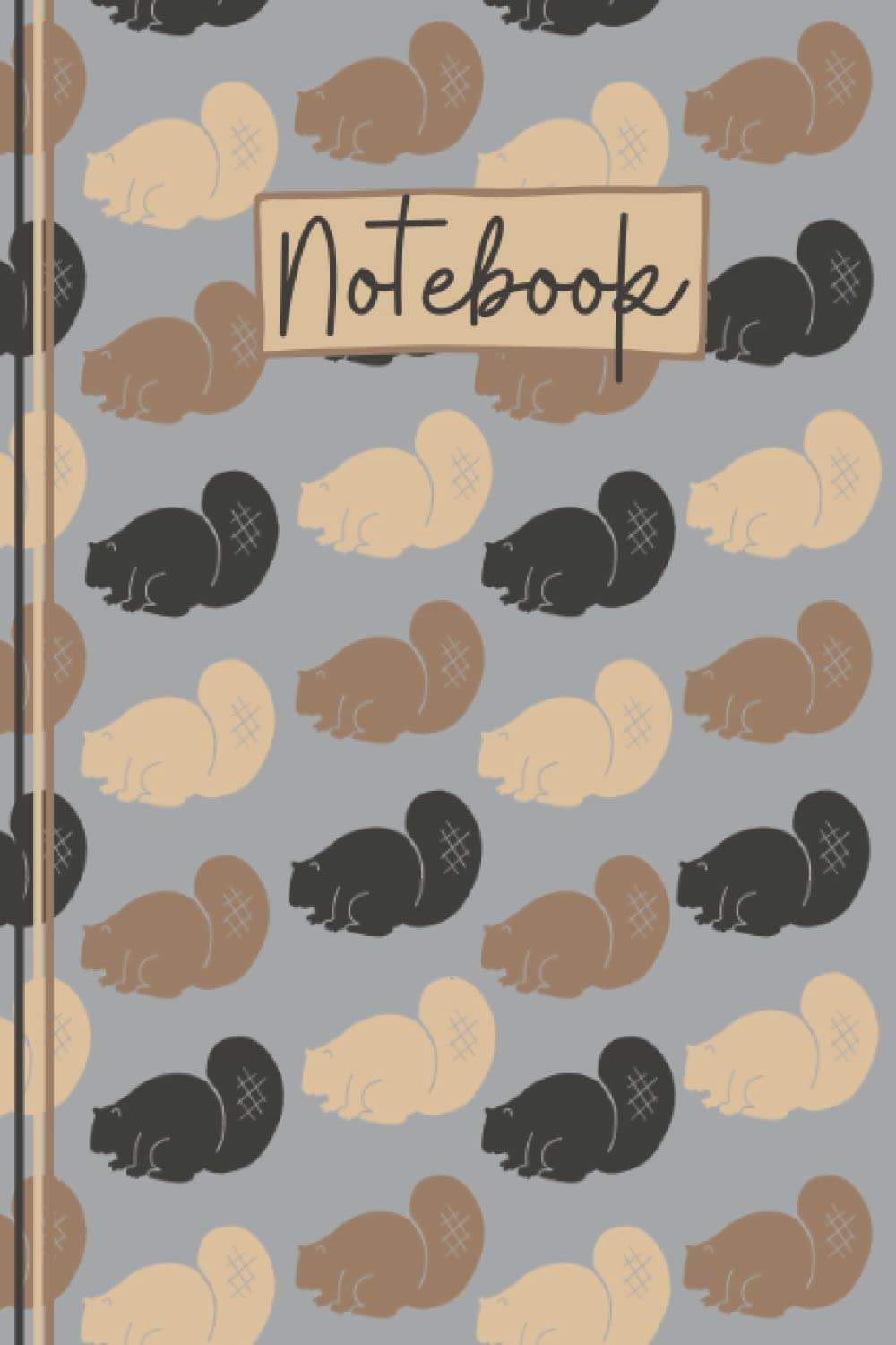 Beaver Notebook: Cute Beaver Lined Journal, The Perfect Novelty Beaver Gift for a Anyone who Loves Beavers - Grey
