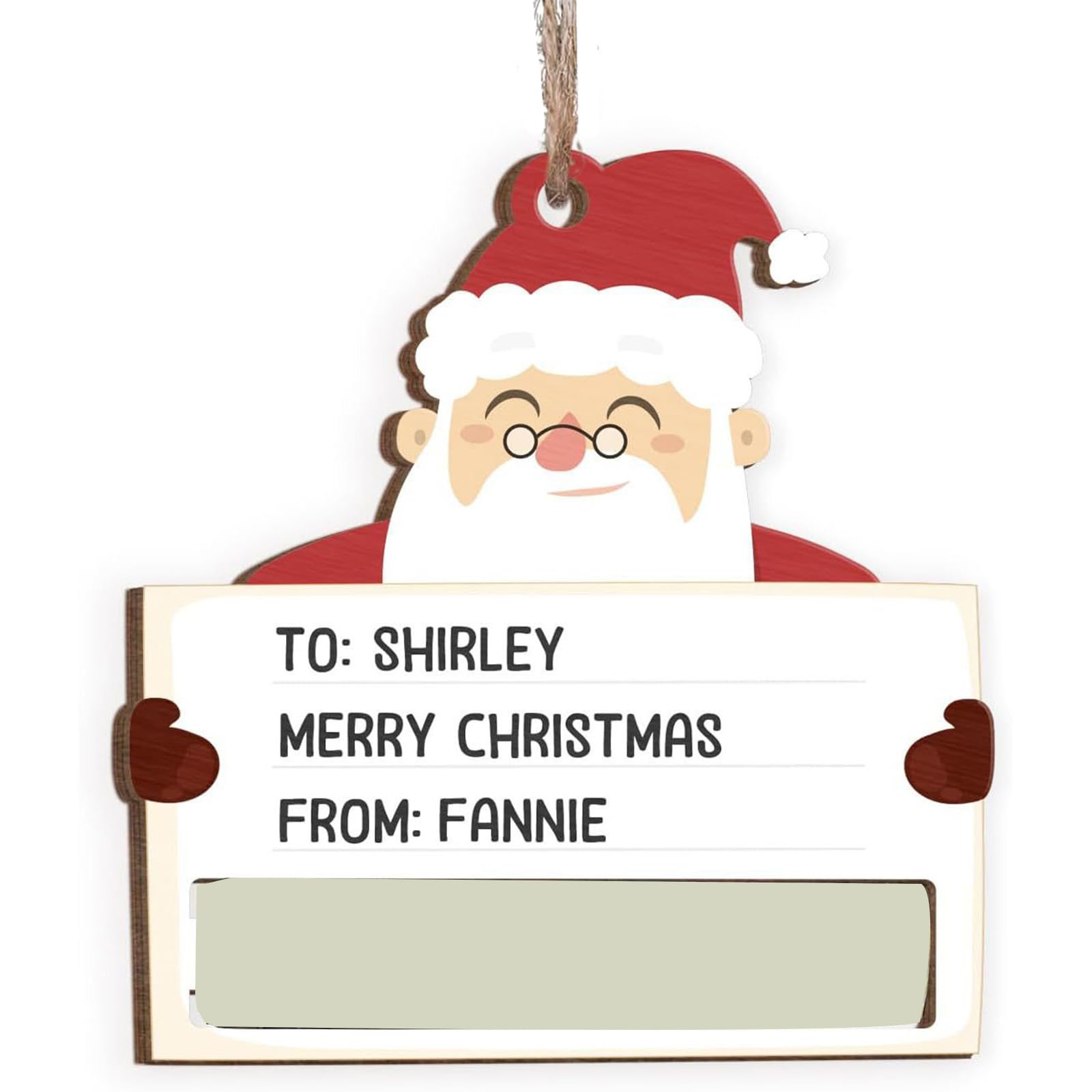 Tsophreniq Wood Snowfigure Gift Label Decoration Artisanal Holiday Deck for Firepit Handle Party Environmental Safe Celebratory Addition Oaken Snowfigure Coin Owner