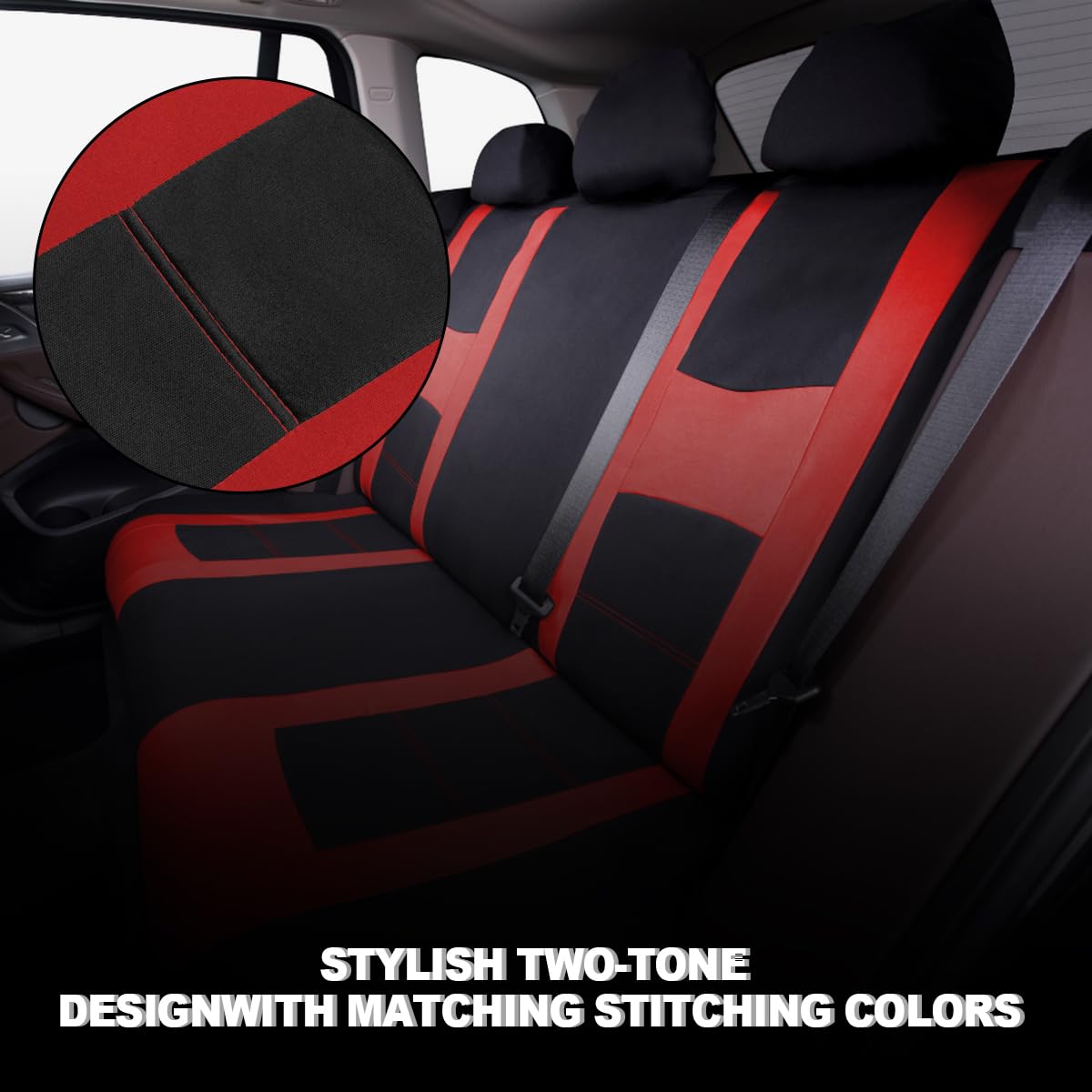 Beschermhoes Voor Auto Stoelen JNNJ 9-delige Universele Autostoelhoes Set - Patchwork Design, Beschermt Je Stoelen Tegen Vlekken En Slijtage JNNJ Autohoes