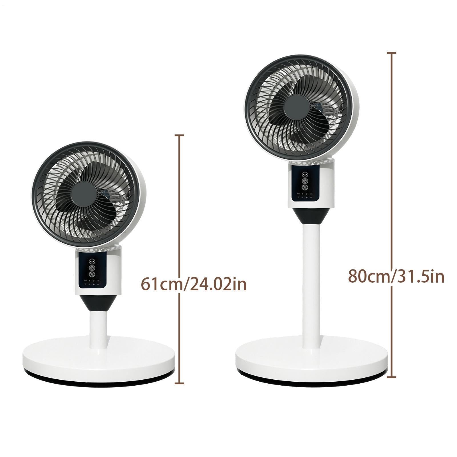 Ventilatore a piantana con telecomando Altezza Regolabile Oscillante | Ventilatore Silenzioso Piantana E Da Tavolo Per Ufficio Casa Camera Da Soggiorno Appartamento Tavolo