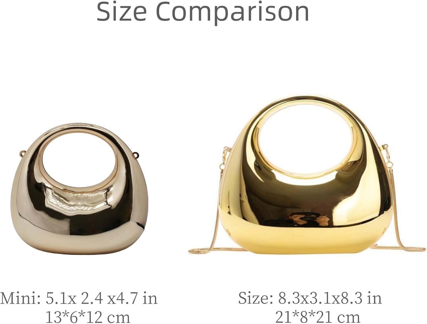 Acrylic Handbags for Women Cute Acrylic Clutch Small Unique Purse Trendy Metal Evening Bag for Party Cocktail - Image 4