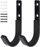 Vista 8 de Soporte de pared para rifles de metal horizontales para colgar y almacenar, soporte para pistola de acero resistente con acolchado suave, almacena