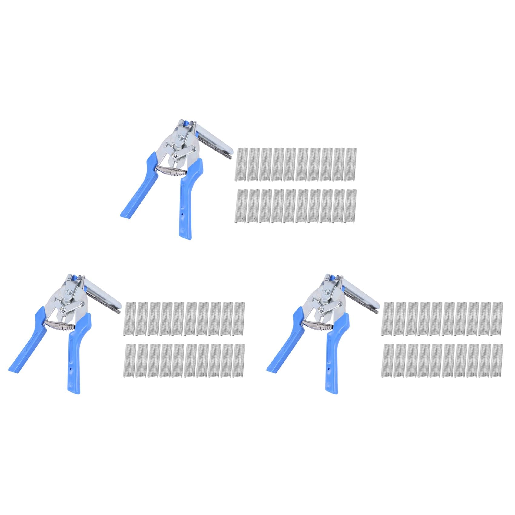 Hfgdnchva 3Pc Hog Ring Plier Tool And 1800Pcs M Clips Chicken Mesh Cage Wire Fencing Crimping Solder Joint Welding Repair