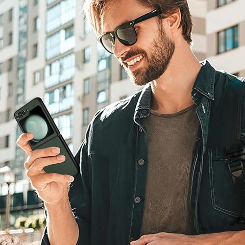 Miniatura 7 de X-level Funda para Samsung Galaxy Z Flip 5, Strudy - Funda de fibra de carbono para teléfono con protección a prueba de golpes para Galaxy Z Flip 5