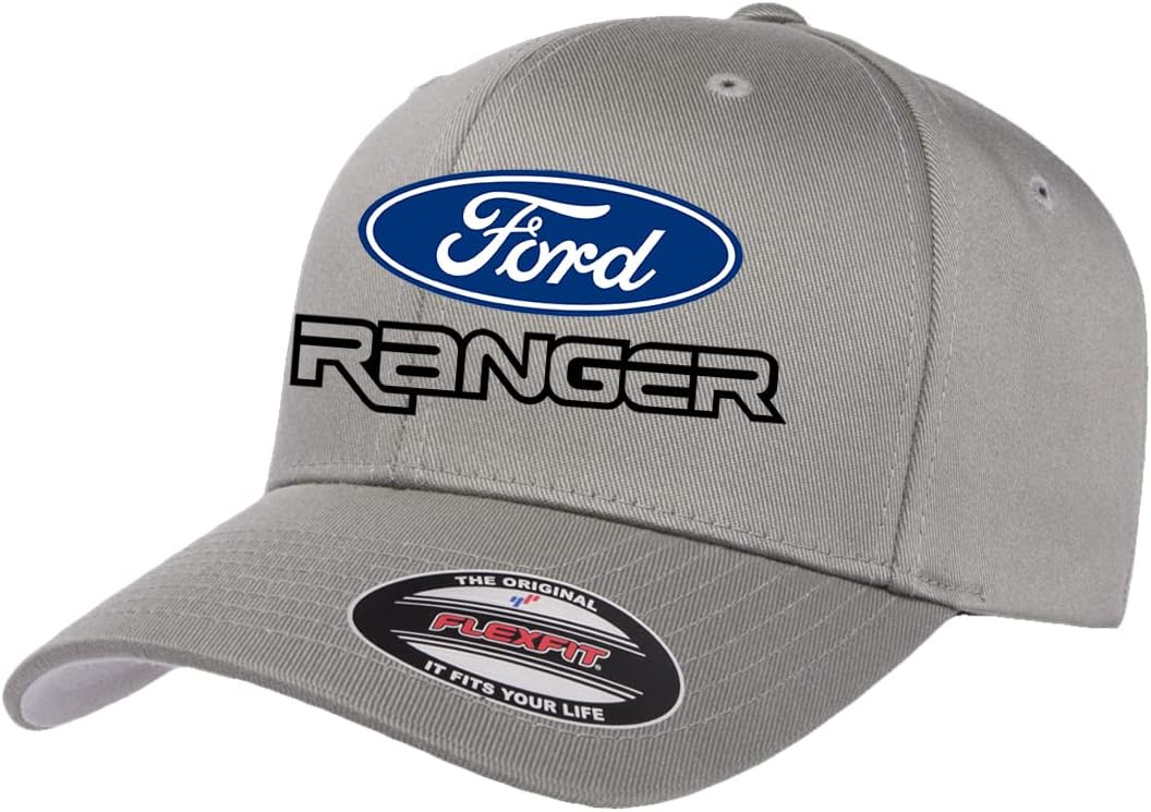 Ford Ranger Pickup Truck Classic Logo Design Flexfit 6277 Athletic Baseball Fitted Hat Cap