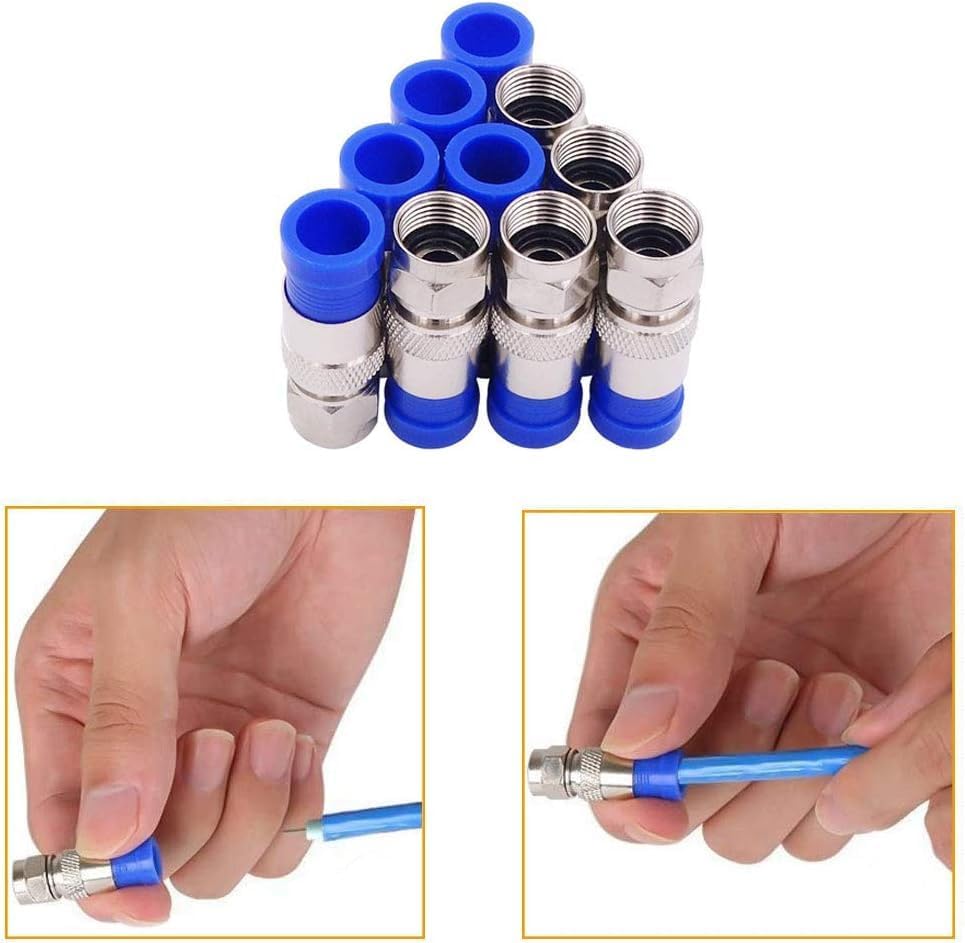 Cavo Satellitare Da 135 Db, Connettore Rapido F, Connettore Satellitare Satellitare Satellitare Per Antenna Digitale HD 4K UHD - Foto 4